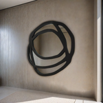 Espejo Rosa Parota - Negro / Parota Rose Mirror - Black