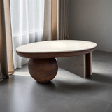 Mesa de centro Arruda - Cuarzo blanco / Arruda side table - White quartz