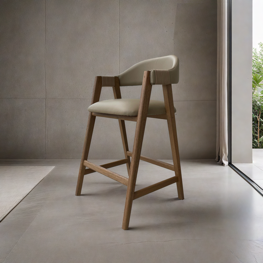 Banco Ransol Piel / Ransol Leather Barstool – ROSMARINO CONCEPT