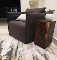 Mesa Lateral Parota Cubo Carpintería Vallarta México