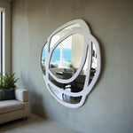 Espejo Rosa Parota - Blanco / Parota Rose Mirror - White