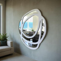 Espejo Rosa Parota - Blanco / Parota Rose Mirror - White